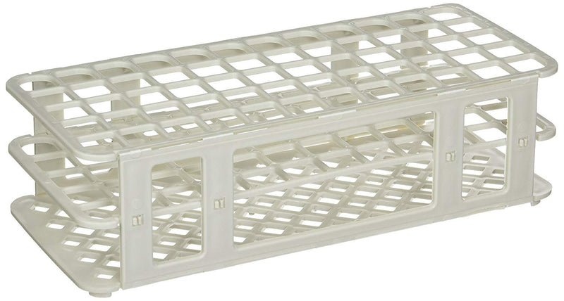 Globe® Scientific 456500 Series Test Tube Rack, 16/17Mm, 60-Place, White, Sold As 1/Each Globe 456503