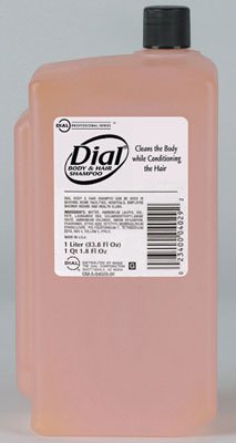 Dial® Professional Hair And Body Wash Refill Bottle, 1 Liter, Sold As 8/Case Lagasse Dia04029