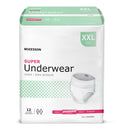 Mckesson Super Underwear, 2X Large, Sold As 12/Bag Mckesson Uw33847