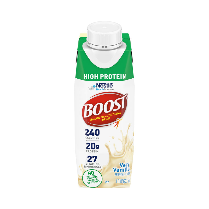 Boost® High Protein Vanilla Complete Nutritional Drink, 8-Ounce Bottle, Sold As 1/Each Nestle 00043900645834