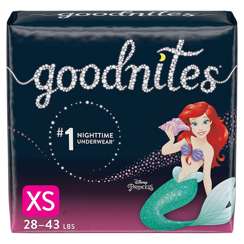 Goodnites® Girls Heavy Absorbency Nighttime Underwear, X-Small, Sold As 22/Pack Kimberly 46761