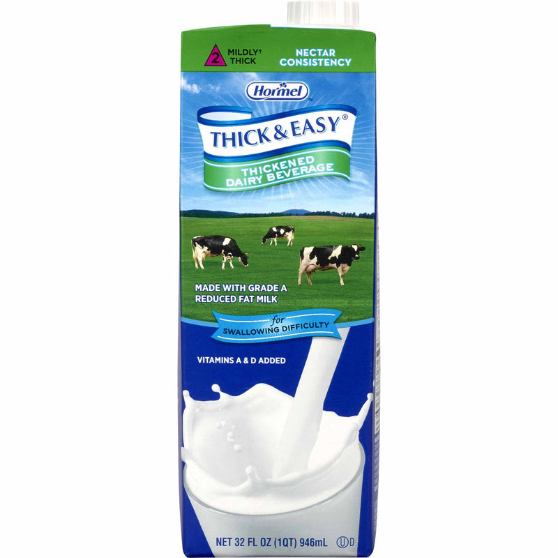 Thick & Easy® Dairy Nectar Consistency Milk Thickened Beverage, 32-Ounce Carton, Sold As 1/Each Hormel 73625