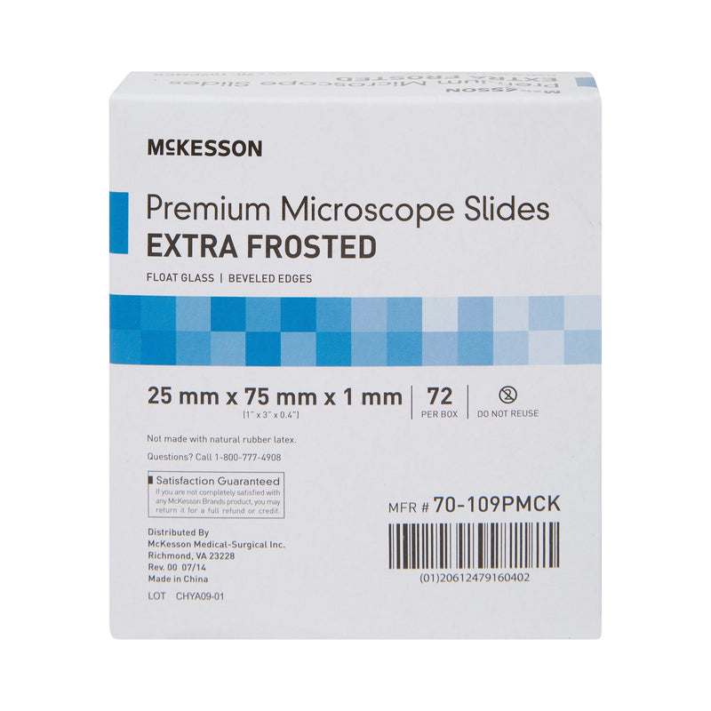 Mckesson Glass Microscope Slide, 25 X 75 X 1 Mm, Sold As 72/Box Mckesson 70-109Pmck