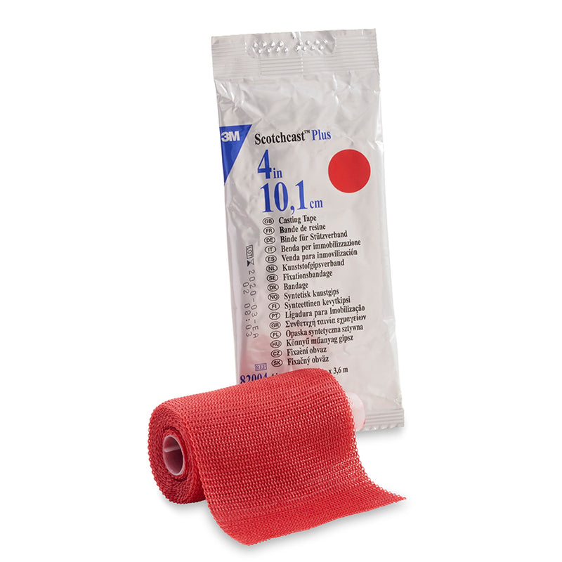 3M™ Scotchcast™ Plus Red Cast Tape, 4 Inch X 4 Yard, Sold As 1/Each 3M 82004R
