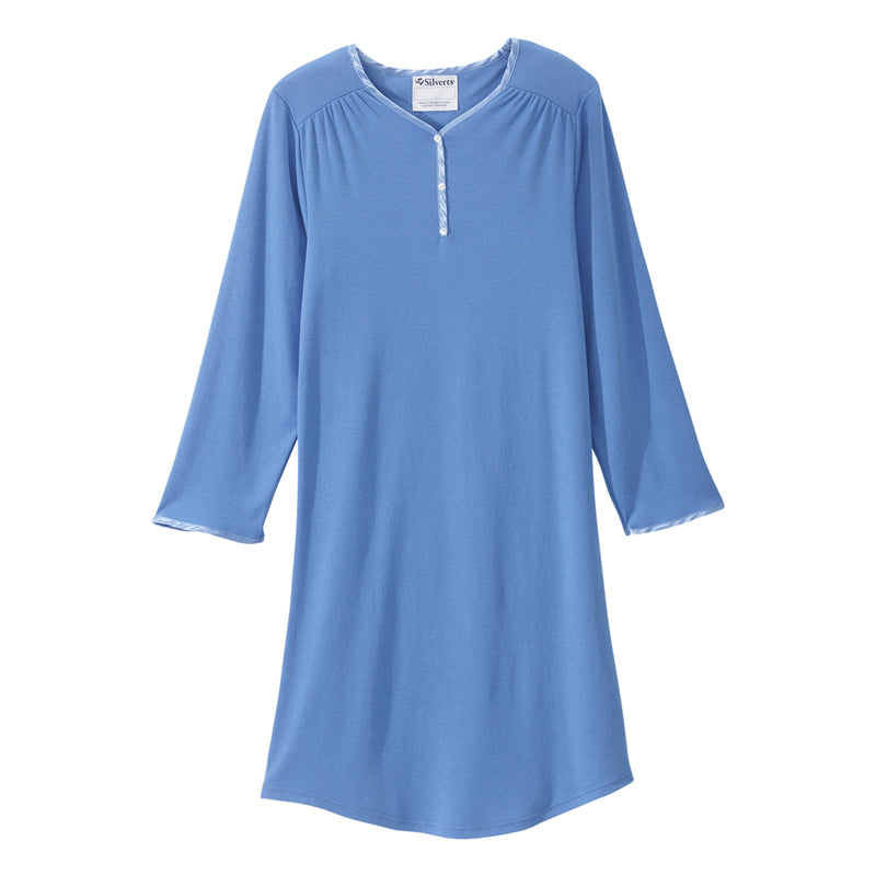 Silverts® Shoulder Snap Patient Exam Gown, 3X-Large, Blue, Sold As 1/Each Silverts Sv330_Sv15_3Xl