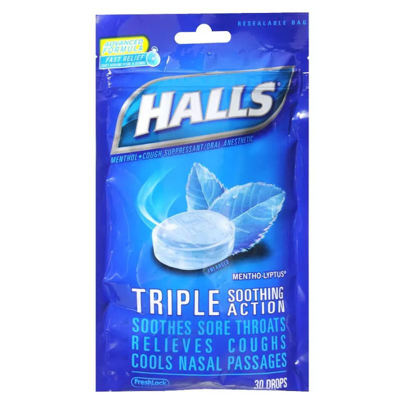 Halls® Menthol / Eucalyptus Flavor Cold And Cough Relief, Sold As 1/Bag Cadbury 31254662936