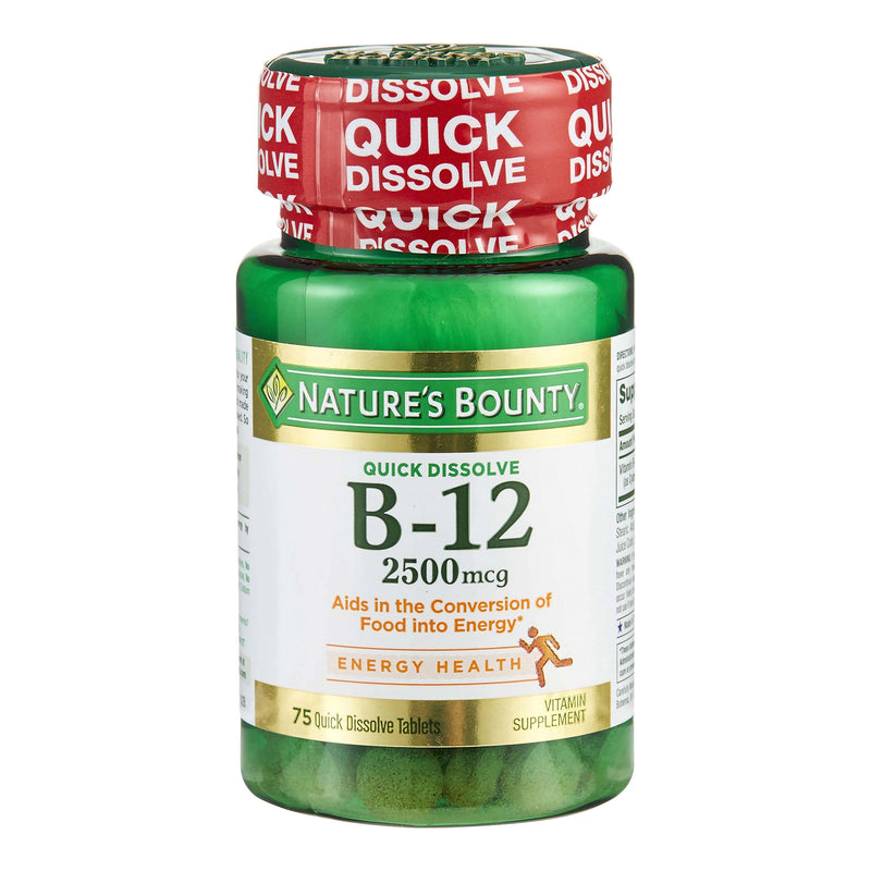 Nature'S Bounty® B-12 Vitamin Supplement, Sold As 1/Bottle Us 07431258911