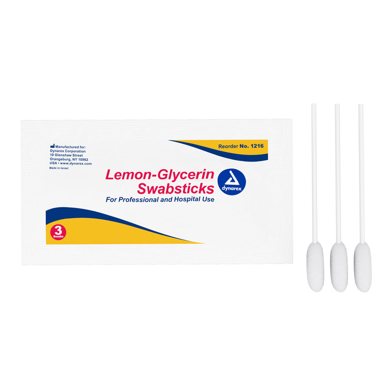 Dynarex® Lemon-Glycerin Oral Swabsticks, Sold As 1/Pack Dynarex 1216