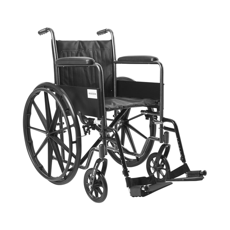 Mckesson Wheelchair, 18 Inch Seat Width, Sold As 1/Each Mckesson 146-Ssp218Fa-Sf