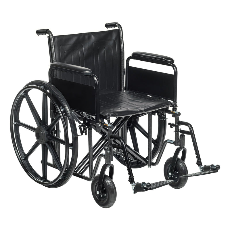 Mckesson Bariatric Wheelchair, 22-Inch Seat Width, Sold As 1/Case Mckesson 146-Std22Ecdfa-Sf