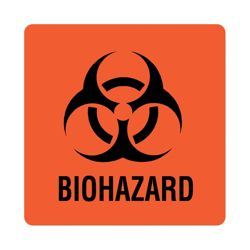 United Biohazard Warning Label, 6 X 6 Inch, Sold As 1/Pack United Ulbh051