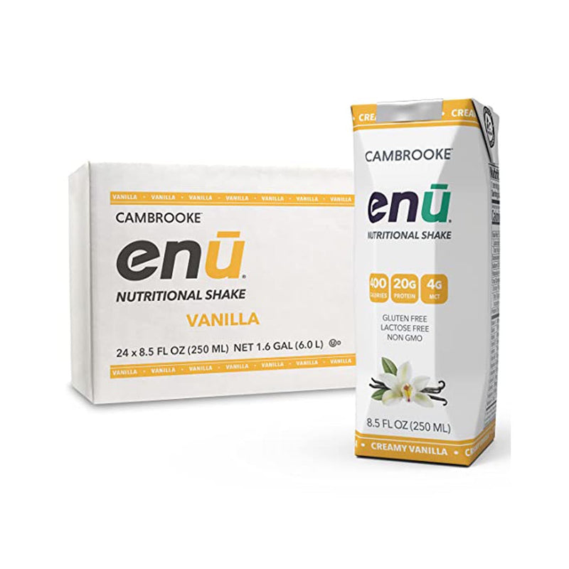 Enu® Vanilla Nutritional Shake, 8.5-Ounce Carton, Sold As 24/Case Cambrooke 33242