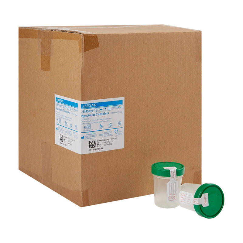 Amsure® Specimen Container, Sold As 100/Case Amsino As341