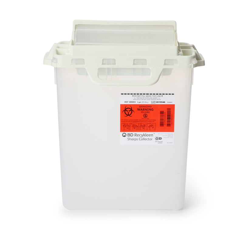 Recycleen™ Multi-Purpose Sharps Container, 15-3/4 X 13-1/2 X 6 Inch, 3 Gallon, Sold As 10/Case Bd 305053