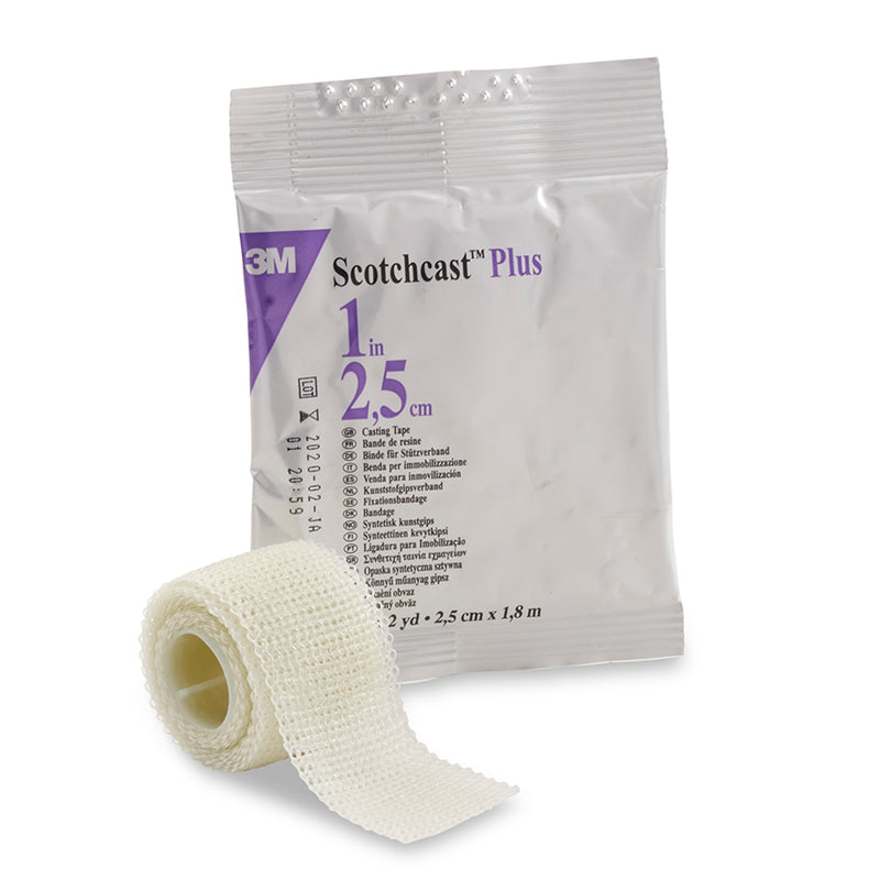 3M™ Scotchcast™ Plus Cast Tape, White, 1 Inch X 2 Yard, Sold As 1/Roll 3M 82001