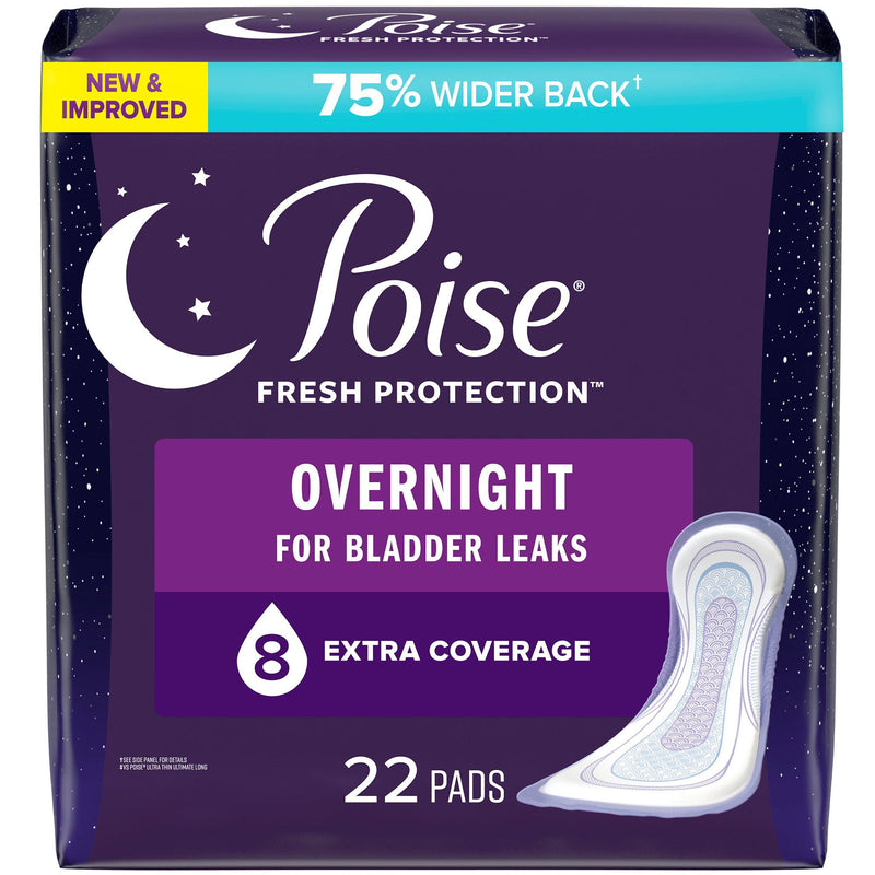 Poise® Fresh Protection™ Overnight Pads, Sold As 44/Case Kimberly 54943