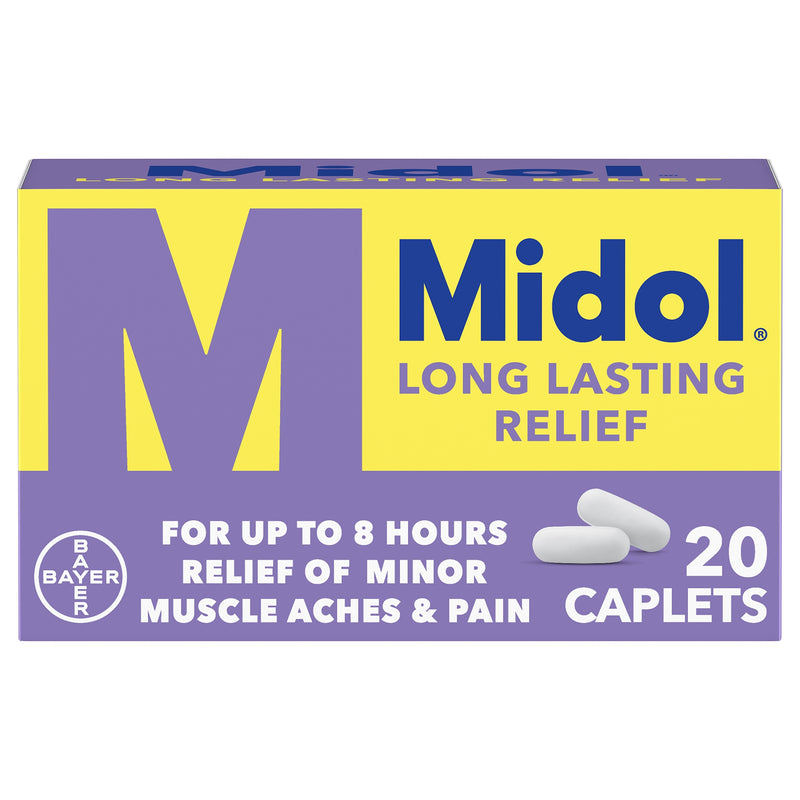 Midol Long Lasting Relief Caplets, Sold As 1/Bottle Bayer 31284357122