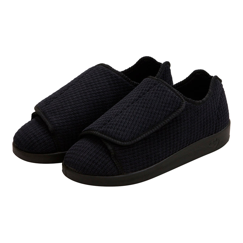 Silverts® Men'S Double Extra Wide Slip Resistant Slippers, Black, Size 9, Sold As 1/Pair Silverts Sv55105_Svbcb_9