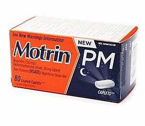 Motrin® Pm Coated Caplets, Sold As 24/Case Johnson 30300450563805