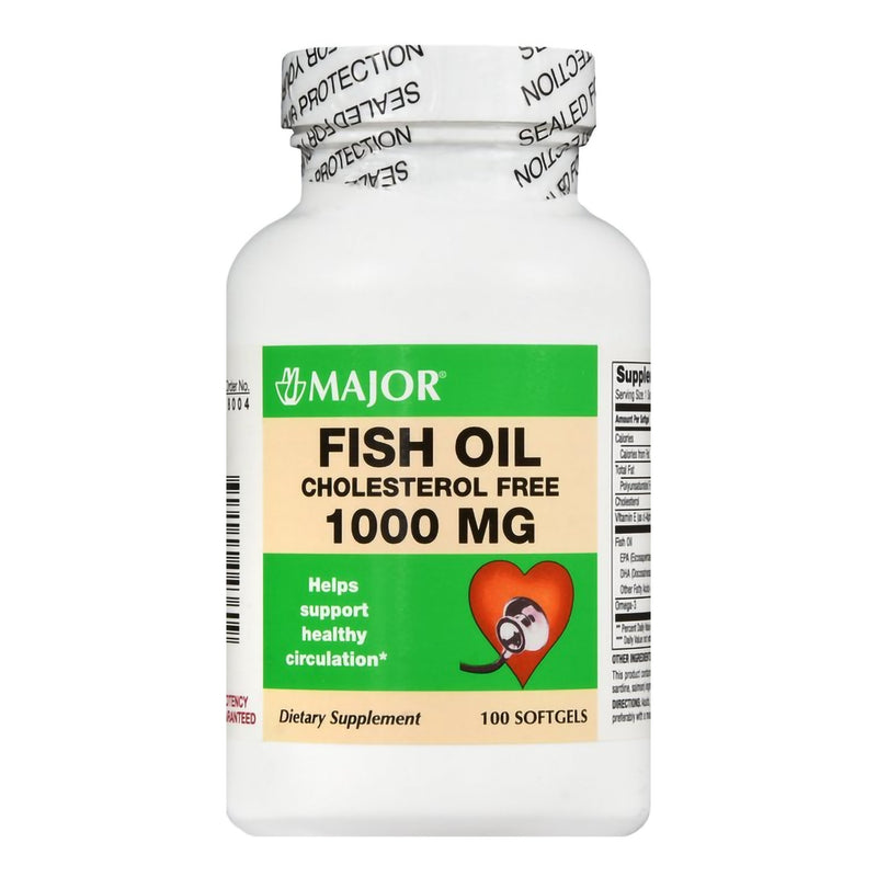 Fish Oil, Cap 300-1000Mg (100/Bt), Sold As 1/Bottle Major 00904723860