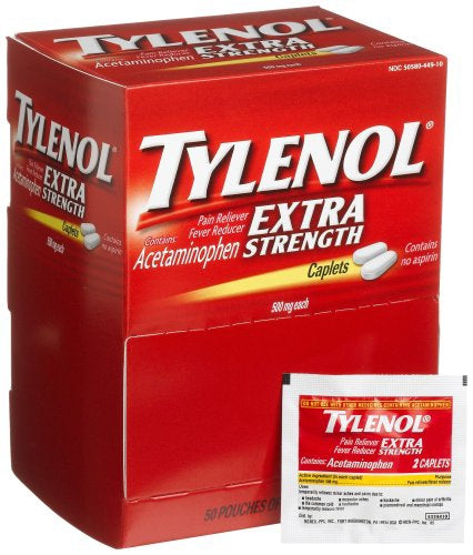 Tylenol® Extra Strength Acetaminophen Pain Relief, Sold As 1/Carton Johnson 300450449108