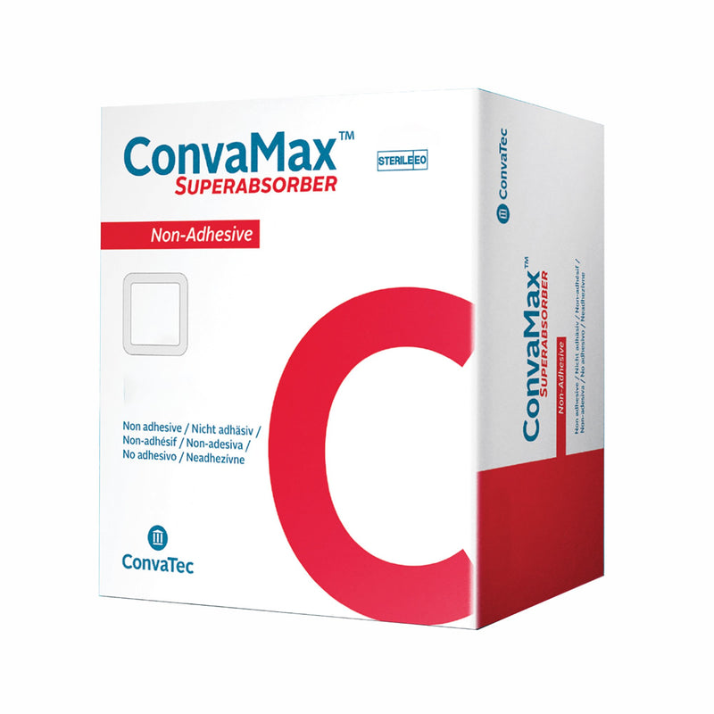 Convamax™ Superabsorber Nonadhesive Without Border Foam Dressing, 4 X 8 Inch, Sold As 10/Box Convatec 422568