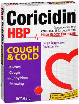 Coricidin Hbp Cough&Cold, Tab (16/Ct), Sold As 16/Carton Bayer 04110081138