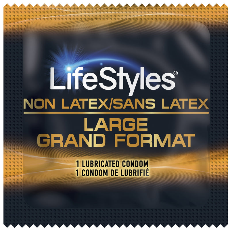 Non Latex Condom Lifestyles® Non Lubricated Large 1,008 Per Case, Sold As 1/Case Sxwell 210135