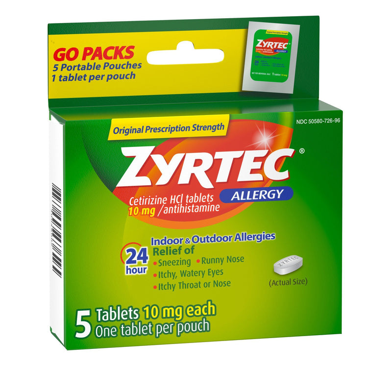 Zyrtec® Cetirizine Allergy Relief, Sold As 1/Box Johnson 30312547204300