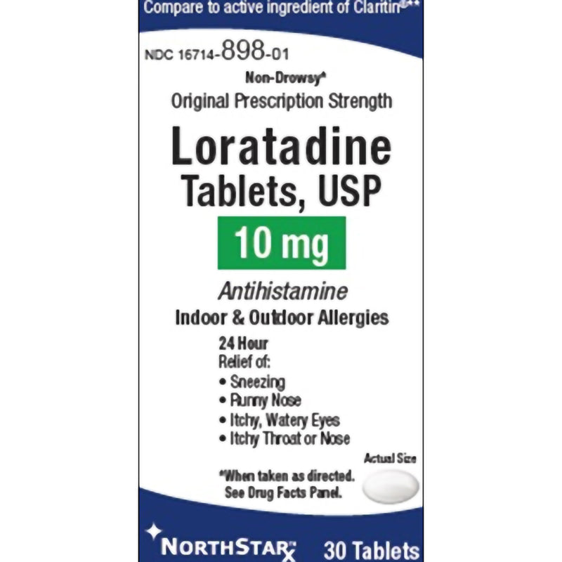 Northstar Rx Loratadine Antihistamine Tablets, Sold As 1/Bottle Northstar 16714089803