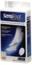 Jobst Sensifoot Diabetic Sock, Compression Crew Sock, Closed Toe, Large, Black, Sold As 1/Pair Bsn 110853