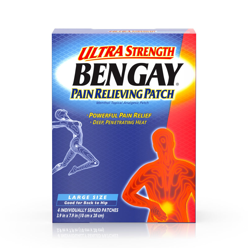 Bengay® Pain Relieving Patch Ultra Strength, Large Size, Sold As 1/Box Johnson 10074300081493
