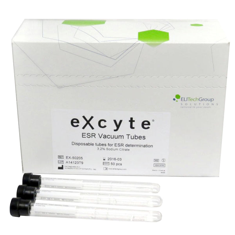 Excyte® Vacuum Glass Tube, 1 Ml, 8 X 120 Mm, Sold As 50/Box Elitech Ex-50205