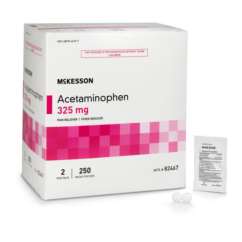 Mckesson Acetaminophen Pain Relief, Sold As 250/Box Mckesson 82467