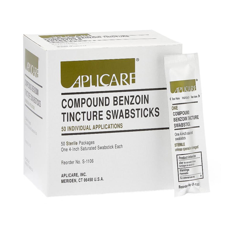 Aplicare® Benzoin Tincture Swabstick, Sold As 50/Case Sklar 96-7624
