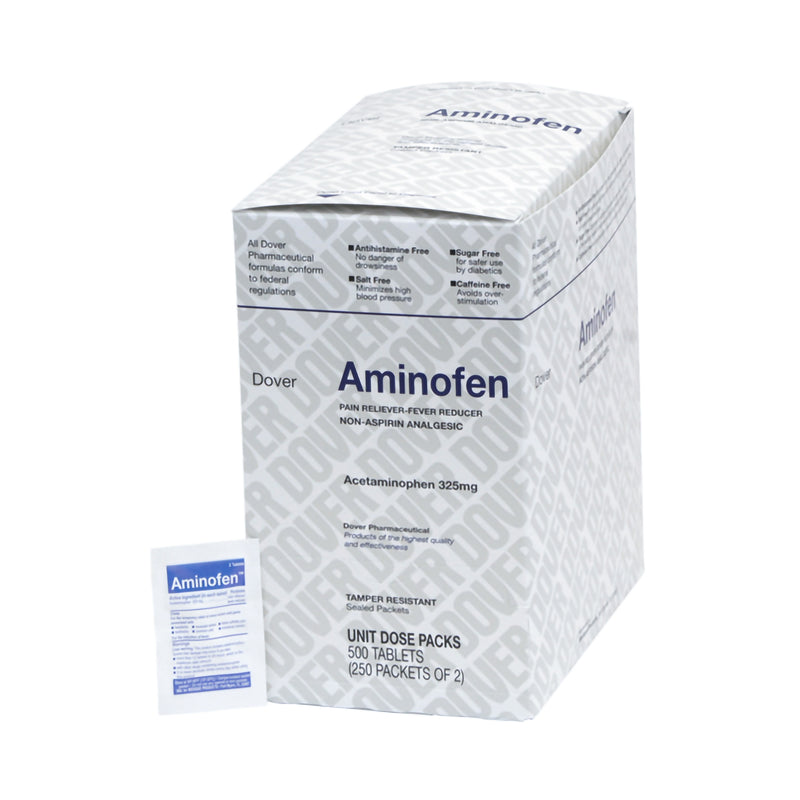 Aminofen Acetaminophen Pain Relief, Sold As 250/Box Medique 1625303