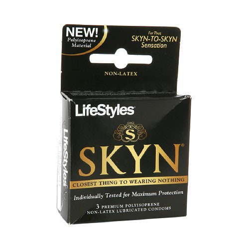 Condom, Lifestyle Skyn Polyisoprene Lub (3/Bx), Sold As 3/Box Ansell 07090707303