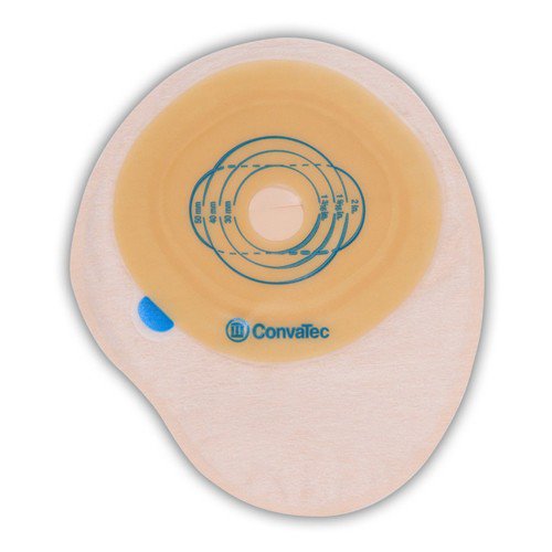 Esteem® + One-Piece Closed End Transparent Filtered Ostomy Pouch, 8 Inch Length, 13/16 To 2¾ Inch Stoma, Sold As 30/Box Convatec 416700