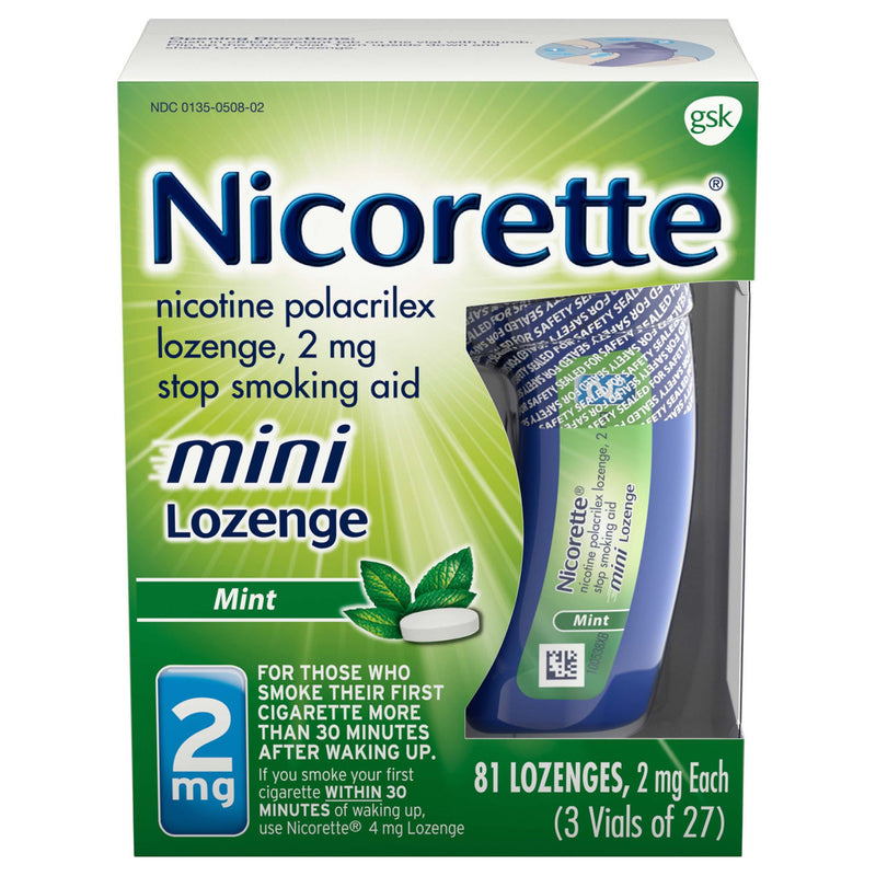 Nicorette, Loz Mini Mint 2Mg (81/Bx), Sold As 1/Box Glaxo 00135050802