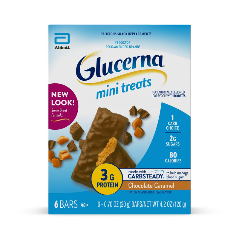 Glucerna® Mini Treats Chocolate Caramel Nutrition Bar, Sold As 24/Case Abbott 66905