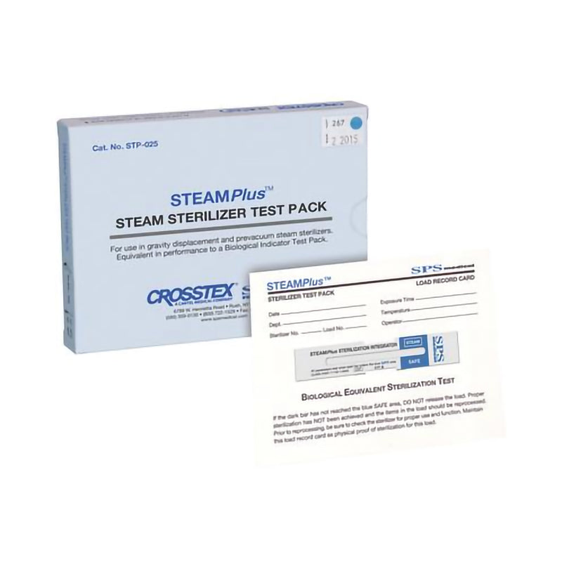 Steamplus™ Sterilization Chemical Integrator Pack, 4 Inch, Class 5, Sold As 25/Case Sps Stp-025