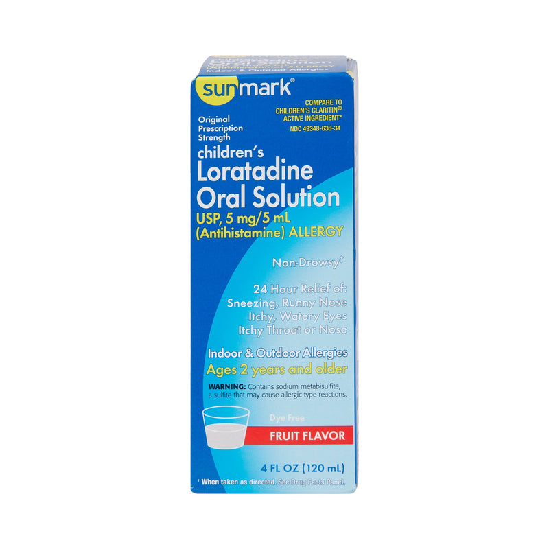 Sunmark® Loratadine Children'S Allergy Relief, Sold As 1/Bottle Mckesson 49348063634