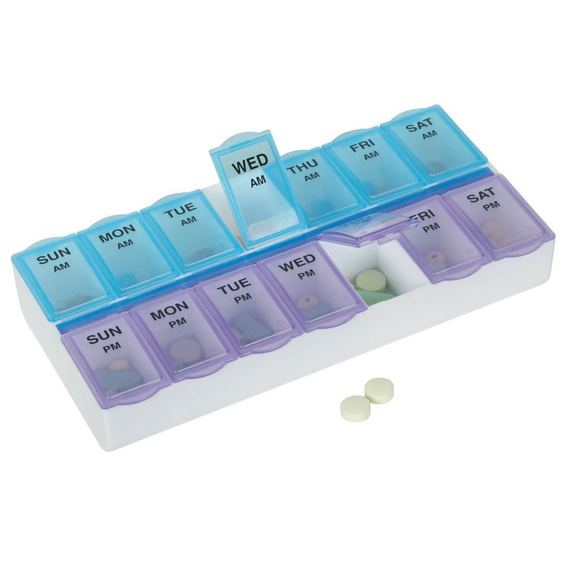 Ezy Dose® Pill Organizer, 5/8 X 1-1/4 X 7-1/4 Inch, Sold As 6/Pack Apothecary 67471