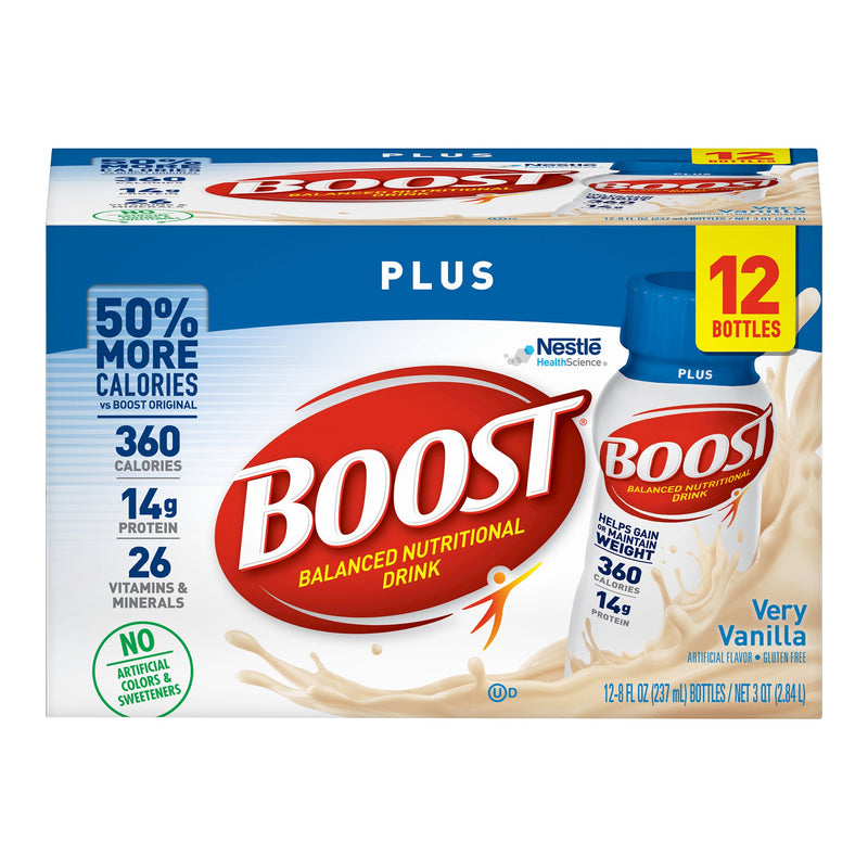 Boost® Plus Vanilla Balanced Nutritional Drink, 8-Ounce Bottle, Sold As 24/Case Nestle 00041679281871