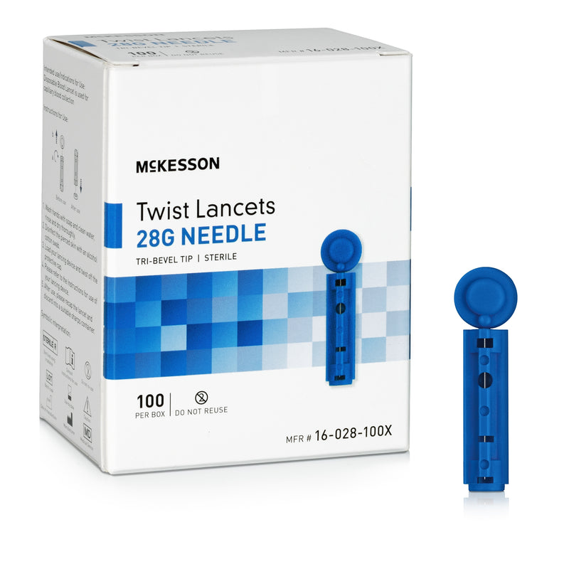 Lancet, Twist Top 28G (100/Bx 50Bx), Sold As 5000/Case Mckesson 16-028-100X