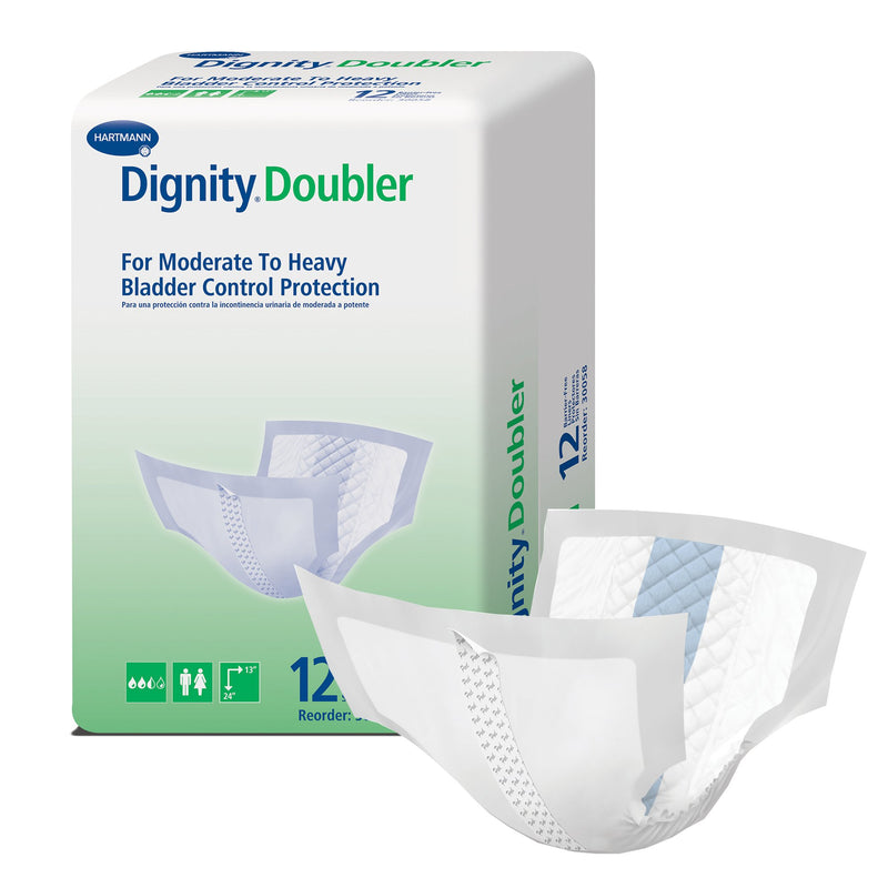 Dignity® Double For Moderate To Heavy Bladder Control Pad, 24-Inch Length, Sold As 72/Case Hartmann 30058