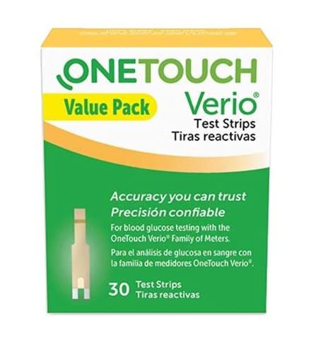 Strip, Test Bld Glucose Verio One Touch (30/Ea), Sold As 1/Each Lifescan 024183