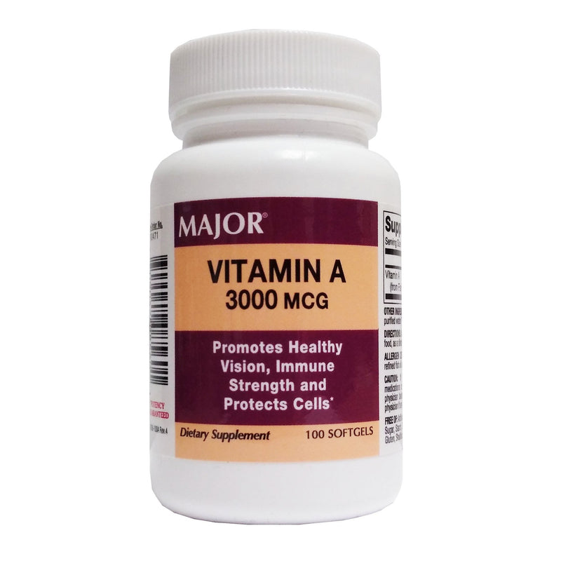 Major® Vitamin A Supplement, Sold As 1/Bottle Major 00904208560