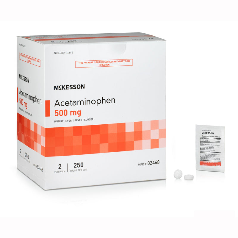 Mckesson Acetaminophen Pain Relief, Sold As 3000/Case Mckesson 82468