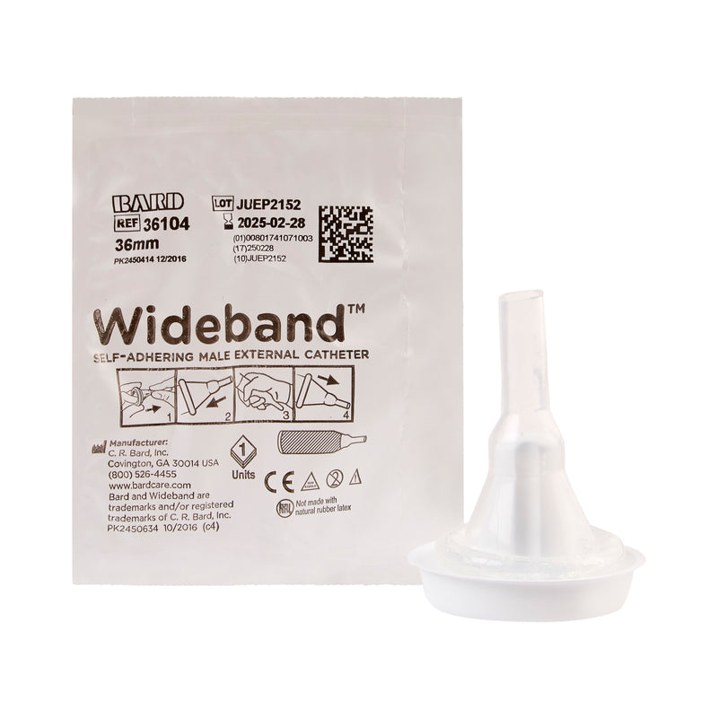 Bard Wide Band® Male External Catheter, Large, Sold As 100/Box Bard 36104